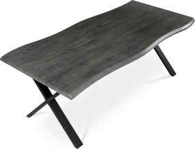 Étkezőasztal 210x100 cm MDF szürke tölgy