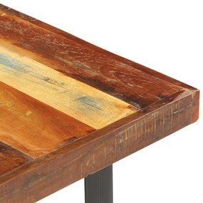 Tömör újrahasznosított fa dohányzóasztal 142 x 90 x 42 cm