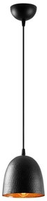 TATTOO kábeles függőlámpa 1xE27/40W/230V, átmérő 16 cm, fekete