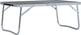 vidaXL összecsukható szürke alumínium kempingasztal 60 x 40 cm