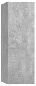 2 db betonszürke szerelt fa TV-szekrény 30,5 x 30 x 90 cm