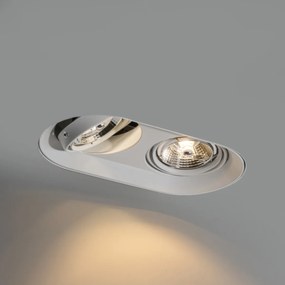 6 darabos, lekerekített, süllyesztett spotlámpa szett, fehér, GU10 70mm 2-fényű - Hubs