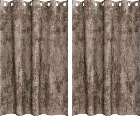 vidaXL Bársonyfüggönyök 2 pcs Cappuccino 175 x 140 cm Bársony