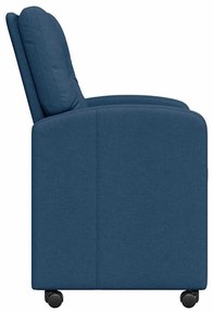 Kerekes Étkező Székek 2 pcs Kék 57 x 67 x 95 cm szövet