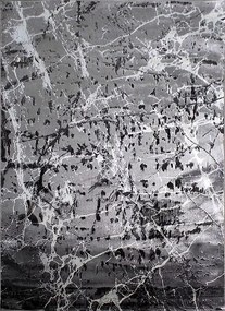 Szőnyeg 160x220 Modern Márvány Nappaliba Szürke