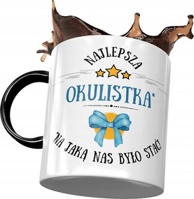 Fekete Bögre Szemésznőnek Legjobb Szemésznő Nyomtatott Fotóval