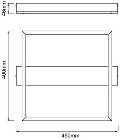 Brilliant-LED Dimmelhető mennyezeti lámpa LONEOS LED/24W/230V