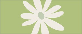 Kép - Hippik, zöld virágok N⁰2 (120x50 cm)