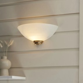 Endon glamour modern fali lámpa welles antik sárgaréz fehér end112439