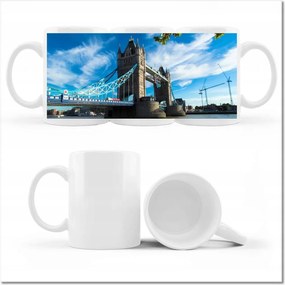 Tower bridge fényképes bögre, égbolt