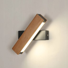 Lampa Scienna Led Kinkiet Czarna Nowoczesna Do Salonu Korytarz 4500K 4W