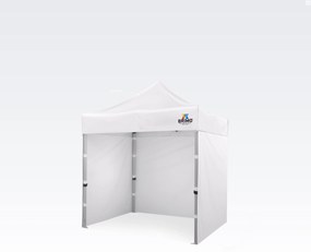 Exkluzív megoldás az Ön marketingjéhez: Rendezvénysátor 2x2 m – Erőfeszítés nélkül, maximális hatással! - plusz 3 oldalfal - Fehér