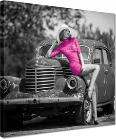 Vászonkép 30x30 Ruhában a törmeléken