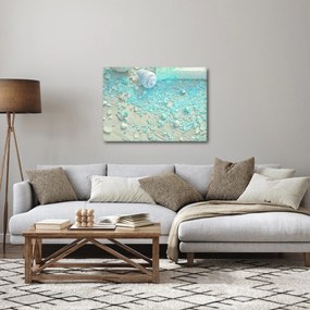Kép - Tengerparti hangulat türkiz árnyalatokban (70x50 cm)