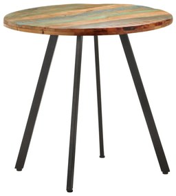 Tömör újrahasznosított fa étkezőasztal 80 cm