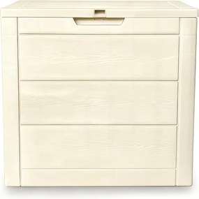 Kerti tároló box 56x43x53 cm, műanyag, bézs, AZB-G2035 CRM