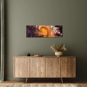 Absztrakt kép - univerzum (órával) (90x30 cm)