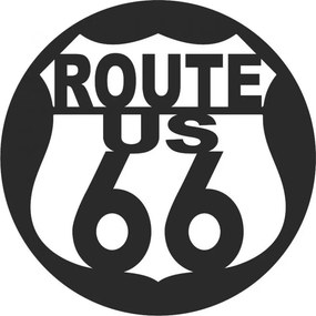 Fából készült falikép U.S. ROUTE 66