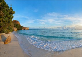 Fotótapéta Trópusi tengerpart Paradicsom Óceán Fehér homok 400x280 +ragasztó