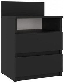 Baltrum M1 éjjeliszekrény, 40x59x32 cm, matt fekete