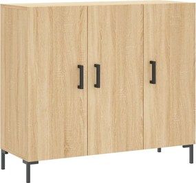 vidaXL sonoma tölgy színű szerelt fa tálalószekrény 90 x 34 x 80 cm
