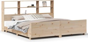 vidaXL tömör fenyőfa ágy matrac nélkül 180 x 200 cm