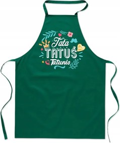 Konyhai Kötény pamut zöld Apa ajándék apák napjára FA_711_z