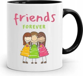 Fekete Bögre Barátoknak Friends Forever fényképes nyomtatással