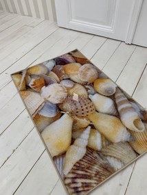 Belépő szőnyeg gumis aljjal kis kagylós 50x80cm