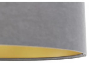 Csillár zsinóron SWING 1xE27/60W/230V szürke/arany