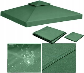 Pavilon Kerti Kereskedelmi Party Sátor 3x3m Sötétzöld