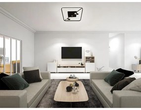 LED Dimmelhető mennyezeti lámpa LED/70W/230V 3000-6500K fekete + távirányítás