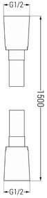 Mexen Uno, rejtett zuhanygarnitúra DR72, fekete, 71435DR72-70