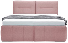 Franciaágy  180 cm Isuna (rózsaszín) (ágyráccsal) (tárolóhellyel). 1100764