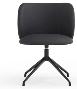 Fekete kárpitozott étkezőfotel Mogi – Teulat