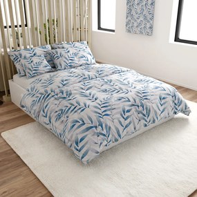 Mikroszálas ágyneműhuzat KOVENDI kék-fehér Ágyneműhuzat mérete: 70 x 90 cm | 140 x 200 cm
