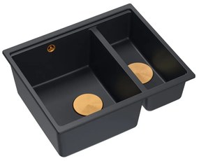 gránit mosogató Logan 150 Black