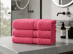 CLARYSSE ELEGANCE törölköző 60x110 cm korall színű, 100% pamut