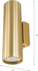 Brilagi - CRISPINA fali lámpatest 2xGU10/10W/230V 20 cm arany