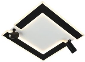 LED Dimmelhető mennyezeti lámpa LED/80W/230V 3000-6500K fekete + távirányítás