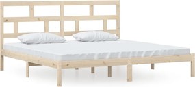 vidaXL tömör fa ágykeret 200 x 200 cm