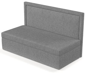 Szürke kárpitozott egyszemélyes ágy 90x200 cm Scala – Maison de Rêve