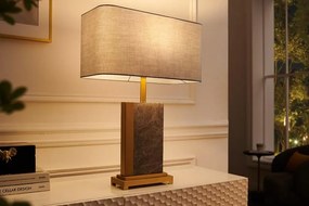 ELEGANCIA arany-szürke márvány asztali lámpa 65cm