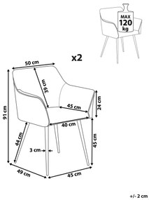 Étkezőszék szett 2 db Jardim (sötétkék). 1009949