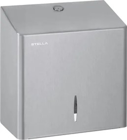 Négyzet alakú Stella adagoló WC-papírhoz szálcsiszolt acél kivitelben