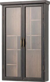 Fekete jegenyefenyő függő tálalószekrény 50x80x14 cm Hazem – Bloomingville