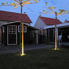 5 db-os készlet acél talajszpotlámpák IP65 - Basic Square