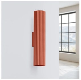 Téglavörös fali lámpa Gleam – Sollux