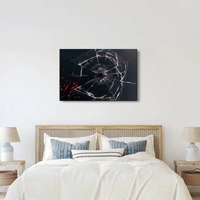 Absztrakt kép - törött üveg (90x60 cm)