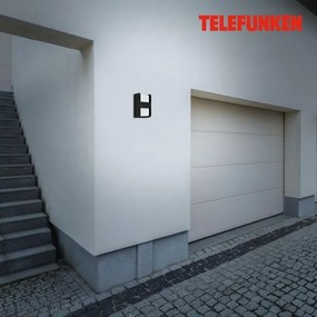 Telefunken 321005TF - Kültéri fali lámpa 1xE27/12W/230V IP44 fekete